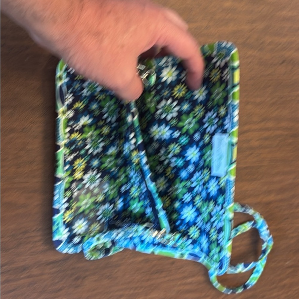 Vera Bradley Floral Blue and Green Bag